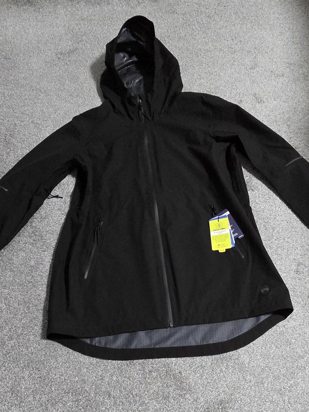 Women's Black Hooded Ski Jacket - Waterproof Performance